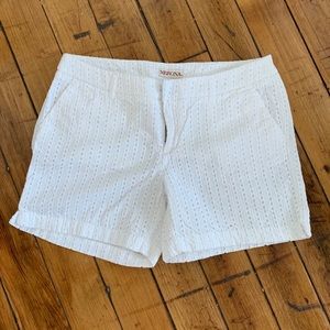 White Eyelet Shorts